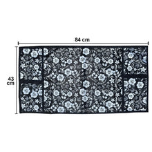Microwave/Oven Top Cover with 4 Utility Pockets (Mix Design) - Justgrabit Inc.