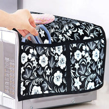 Microwave/Oven Top Cover with 4 Utility Pockets (Mix Design) - Justgrabit Inc.