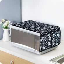 Microwave/Oven Top Cover with 4 Utility Pockets (Mix Design) - Justgrabit Inc.