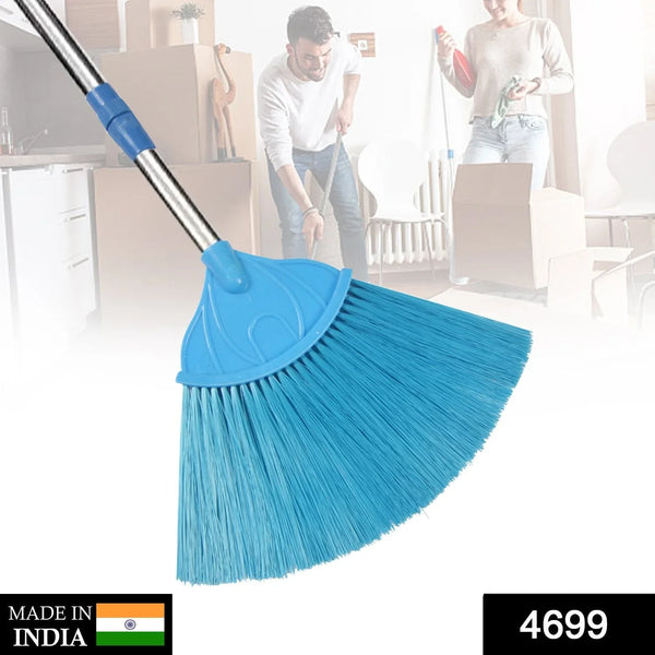Broom with Long Stainless Steel Rod and Extendable Cobweb Cleaner Stick - Justgrabit Inc.