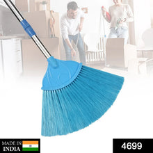 Broom with Long Stainless Steel Rod and Extendable Cobweb Cleaner Stick - Justgrabit Inc.