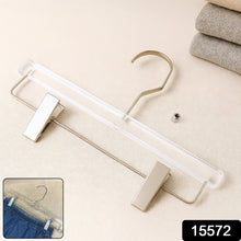 Heavy - Duty Transparent Acrylic Hanger With Adjustable Clips - justgrabit.in | Just Grab It