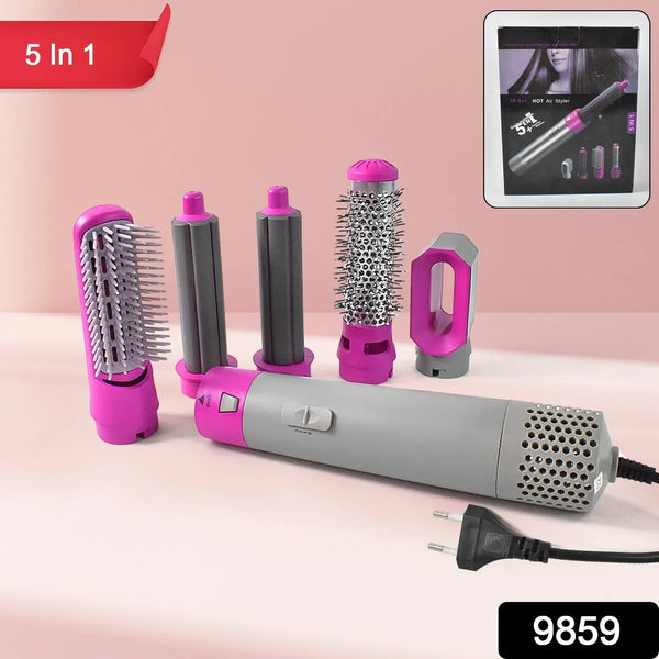 5 In 1 Hair Dryer Brush, Multifunctional Hot Air Styler Hair Tools - Justgrabit Inc.