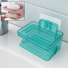 Wall Mounted 2 Layer Soap Holder with Hook Self Adhesive Double Layer Plastic Soap Dish with Hook for Bathroom Kitchen Sink and Wash Basin (2 Layer 1 Pc) - Justgrabit Inc.