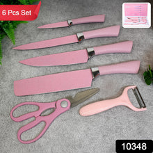 Stainless Steel Non Stick Ceramic Coating 6 Pcs Chef Kitchen Knife Set - justgrabit.in | Just Grab It