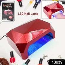 36W LED Nail Dryer, Curing Nail Polish UV Gel Diamond Shaped Nail Dryers (1 Pc) - justgrabit.in | Just Grab It