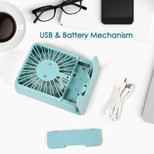 Portable Desk Fan – Big Table Fan with 3 - Speed Settings for Office, School & Home (Battery Not Included) - Justgrabit Inc.