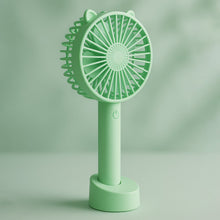 Portable Classic Hand Fan 3 - Speed Table Fan for Office School Home Use - justgrabit.in | Just Grab It