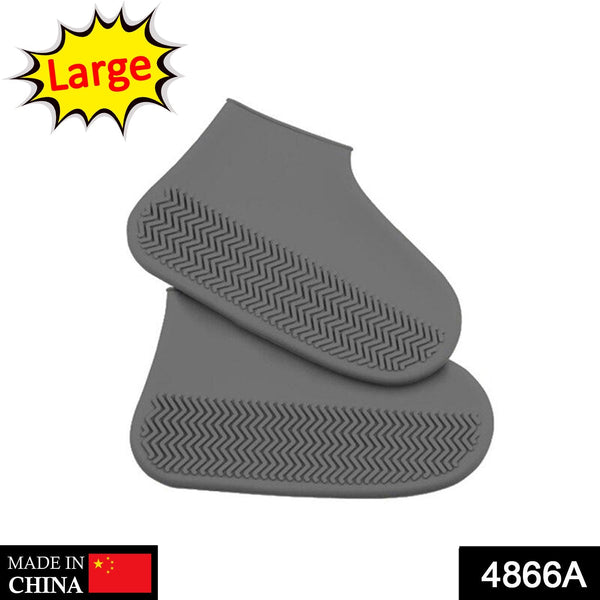 Non - Slip Waterproof Silicone Shoe Cover, Large - justgrabit.in | Just Grab It