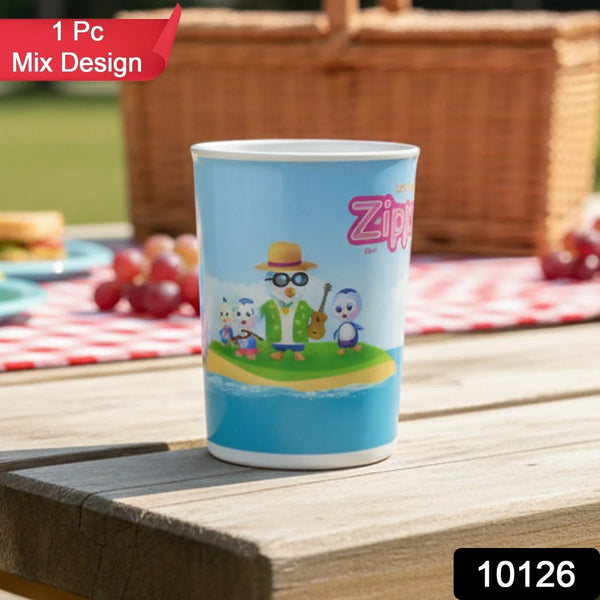 Cute Cartoon Melamine Drinking Glass (Approx 250ML / 1 Pc) - justgrabit.in | Just Grab It