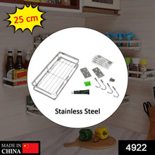 25 cm Metal Space Saving Multi - Purpose rack for Kitchen Storage Organizer Shelf Stand. - justgrabit.in | Just Grab It