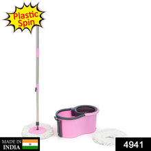 Quick Spin Mop Plastic spin, Bucket Floor Cleaning, Easy Wheels & Big Bucket, Floor Cleaning Mop with Bucket - Justgrabit Inc.