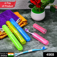 4 - Piece Anti - Bacterial Plastic Toothbrush Cover Set – Travel Holder Cases - Justgrabit Inc.