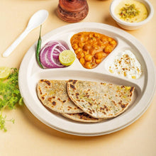 Vegnar 4 Compartment Disposable Food Serving Plate Set (10 Pc) - justgrabit.in | Just Grab It