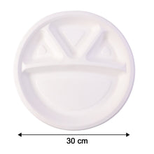 Vegnar 4 Compartment Disposable Food Serving Plate Set (10 Pc) - justgrabit.in | Just Grab It