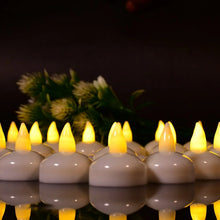 Set of 12 Flameless Floating Candles Battery Operated Tea Lights Tealight Candle - Decorative, Wedding, Diwali - Justgrabit Inc.