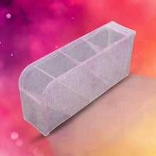 Plastic 4 Compartment Office Desktop Storage Box, Pen Pencil Stand/Holder Stationary Organizer, Plastic Desktop Stationary Organizer For School - justgrabit.in | Just Grab It