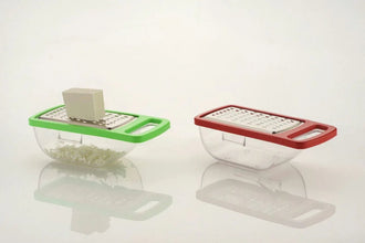 Cheese Grater / Slicer / Chopper With Stainless Steel Blades - Justgrabit Inc.