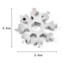 Durable & Portable 18 in 1 Snowflake Multi - Tool, Snowflake Bottle Opener Flat Phillips Screwdriver Kit Wrench - justgrabit.in | Just Grab It