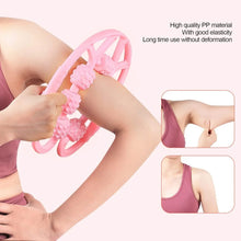 Muscle Massage Roller, 7 Wheels Relieve Soreness Leg Muscle Roller Fitness Roller Muscle Relaxer Massage Roller Ring Clip All Round Massaging Uniform Force Elastic PP Drop Shaped for Home Use (1 Pc) - Justgrabit Inc.