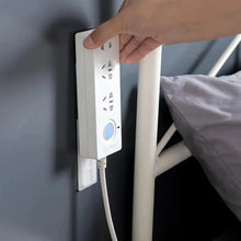 Self Adhesive No Hole Wall Mount, Reusable, Non Residue Plug Organizer - justgrabit.in | Just Grab It