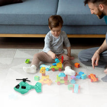 Small DIY Helicopter Toy, Small Kid's Toy, Rotating Tail Wing DIY Helicopter (30 Pc Set) - justgrabit.in | Just Grab It