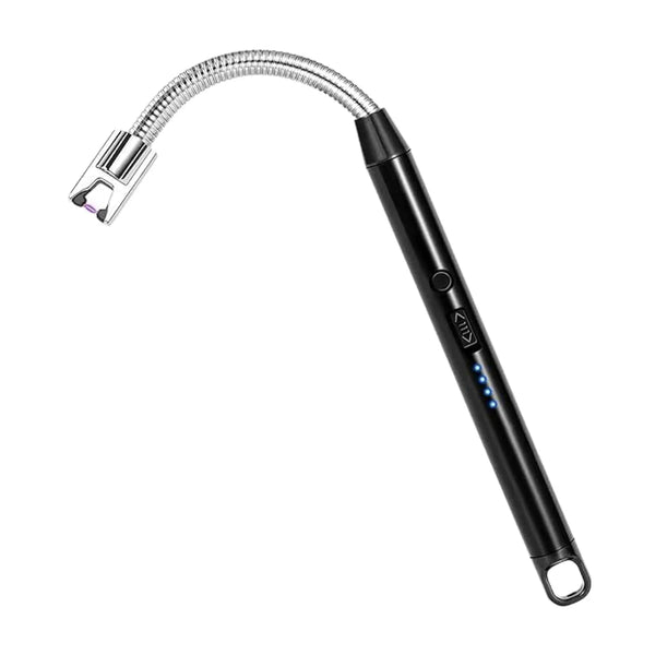 Long Flexible USB Rechargeable Electric Arc Lighter – Windproof, Flameless Plasma - justgrabit.in | Just Grab It