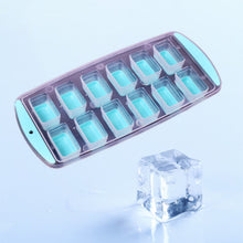 12 - Grid Silicone Ice Cube Tray - Food - Grade Square Ice Maker, Easy Release Bottom - justgrabit.in | Just Grab It