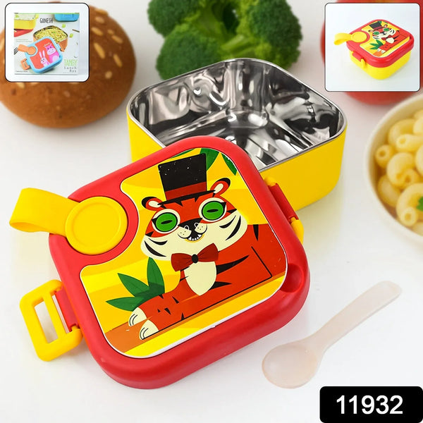 Ganesh Tangy Kids Stainless Steel Lunch Box - Justgrabit Inc.