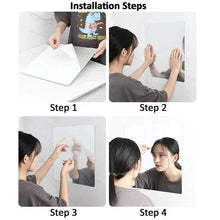 SMALL OVAL FRAME LESS MIRROR WALL STICKER FOR DRESSING - Justgrabit Inc.