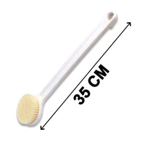 Body Brush Long Handle Dry Brush Soft Bristle Bath Brush Back Scrub Exfoliating Massage. - Justgrabit Inc.