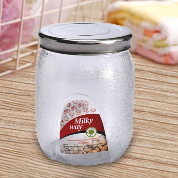 Plastic Mason Jar with Airtight lids (2000 ml) - Justgrabit Inc.