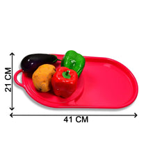 Plastic Kitchen Chopping Board with Tray – Convenient for Food Prep and Storage - Justgrabit Inc.