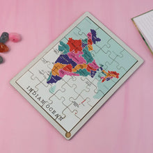 Wooden India Map Puzzle - (1 Set) - Justgrabit Inc.