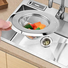 Medium Size Stainless Steel Sink Strainer Kitchen Drain Basin Filter Stopper Drainer - justgrabit.in | Just Grab It