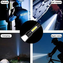 LED USB Rechargeable Mini Flashlight – Ultra - Bright Zoom & COB Side Lantern, Tactical Emergency Light - Justgrabit Inc.