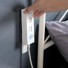 Self Adhesive No Hole Wall Mount, Reusable, Non Residue Plug Organizer For Home Office & Multiuse Device - justgrabit.in | Just Grab It