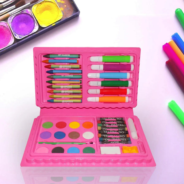 Coloring Combo Colors Box Color Pencil, Crayons, Water Color, Sketch Pens Set of 42 - Justgrabit Inc.