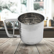 Stainless Steel Flour Sifter – Handheld Baking Sieve with Measuring Scale - justgrabit.in | Just Grab It