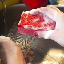 Multi - Purpose Multi Color Scratch Scrub Sponges (10 Pcs Set) - justgrabit.in | Just Grab It
