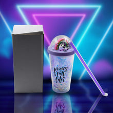 Sipper Bottle with Straw, LED Glow Light for Kids/Tumbler with Straw/Vacuum Flask/Sipper Plastic Tumbler/Sipper Bottle with Straw (Pack of 1) - Justgrabit Inc.