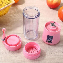 Multi - Purpose Portable USB Electric Juicer 6 - Blades, Protein Shaker, Blender Mixer Cup (380 ML) - Justgrabit Inc.