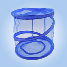 Mesh up Laundry Hamper, Foldable Portable Cylindrical Dirty Clothes Basket for Bedroom, Kids Room, College Dormitory and Travel - justgrabit.in | Just Grab It