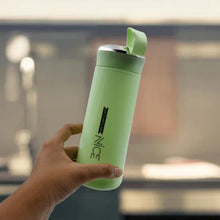 Water bottle 400ml leak proof, glass water bottle (1 pc / Light Green Color) - justgrabit.in | Just Grab It