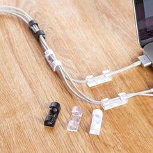 Self - Adhesive Cable Clips – Round Plastic Wire Holder for Cord Management (Pack of 20) - justgrabit.in | Just Grab It