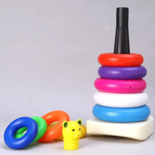 Plastic Baby Kids Teddy Stacking Ring Jumbo Stack Up Educational Toy 9pc - Justgrabit Inc.