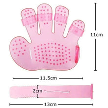 Rubber Pet Cleaning Massaging Grooming Glove Brush - Justgrabit Inc.