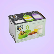 3 Layer Cute Portable Baby Food Milk Powder Storage Box Bottle Container Milk Powder Baby Food Container Bowl. (Purple) - justgrabit.in | Just Grab It