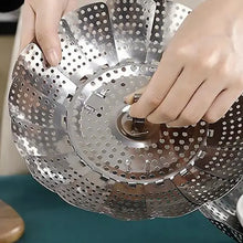 Unique Design Stainless - Steel Heaviest vegetable ,Cooking Foldable Steamer Basket for Kitchen Utensils/Dish Drying Rack/Plate Stand/ Basket - justgrabit.in | Just Grab It