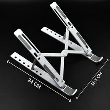 Adjustable Ergonomic Foldable Portable, Holder Riser Tablet Stand Plastic (Use In 14 inch Laptop) - justgrabit.in | Just Grab It